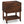54 Quart Wooden Cooler Cart for Patio Rolling Ice Chest with Shelves-Brown