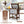 54 Quart Wooden Cooler Cart for Patio Rolling Ice Chest with Shelves-Brown