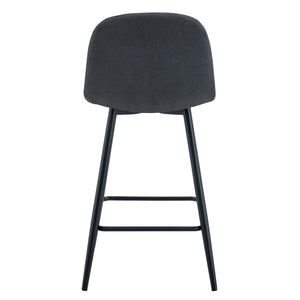 Modern Bar Chair Rounded Backrest (Set of 2)