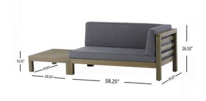 Oana Corner Bench And Coffee Table