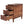 Narrow End Table With 3 Drawers, Compact Design For Small Spaces - Brown