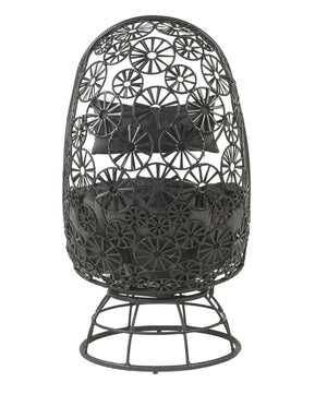 Hikre Clear Glass Patio Furniture Set