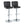 Henry - Contemporary Adjustable Barstool With Swivel & Rounded T Footrest (Set of 2)