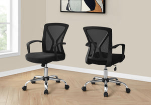 Office Chair with Adjustable Height and Swivel - Ergonomic Contemporary Design