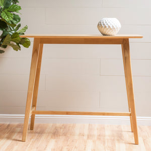 Natural Oak Wood Bar Table