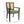 Mid Century Modern Arm Dining Chair Set with Rattan Backrest