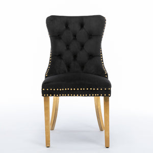 Nikki Collection Modern Velvet Upholstered Dining Chair