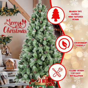 6FT Christmas Tree with 66 Pine Cones