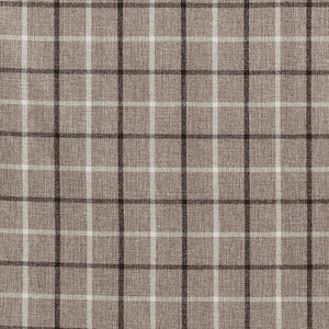 Plaid Rod Pocket and Back Tab Curtain Panel with Fleece Lining