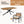 Modern 7-Piece Dining Set with Acacia Wood and Iron Frame
