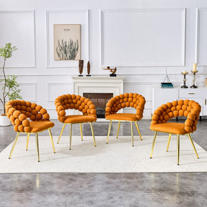 Puffy Bubble, Ball Chain Chairs For Dining Room (Set of 2)