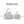 White Scalloped Round Coffee Table Set: Nesting Design, Elegant Curved-Edge Shape