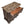 Nightstand, 3 Drawers - Brown / Coffee