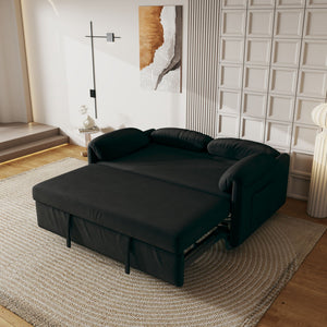 Sofa, Dual Purpose Lounge With Retractable Queen Size Bed