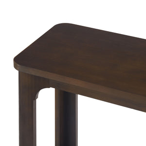 Console Table With Open Arch Cutouts For Living Room Hallway - Espresso