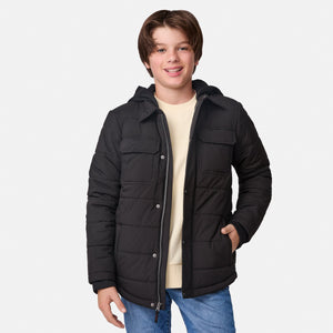 Boys' Trail Puffer Hoodie Shacket