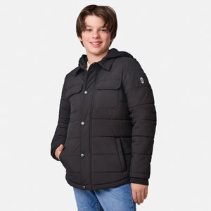 Boys' Trail Puffer Hoodie Shacket
