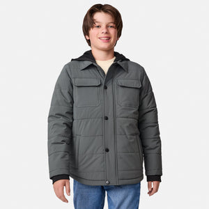 Boys' Trail Puffer Hoodie Shacket