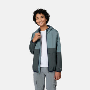 Boys' Easy Hiking Colorblock Windshear Jacket