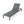 Outdoor Patio Chaise Lounge with 5 Reclining Positions