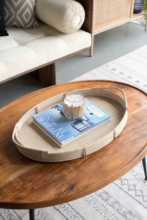 Oval Coffee Table - Brown