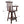 Rustic Bar Stool, Fir Wood Construction, Wide Armrest
