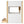 Twin Over Twin Bunk Bed With House Shaped Guardrails, Storage Shelves & Drawers - White / Natural