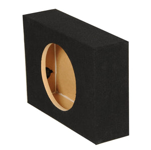 QPower Shallow Single 10" Sealed Truck Subwoofer Speaker Box, 18" x 13" x 5.25"