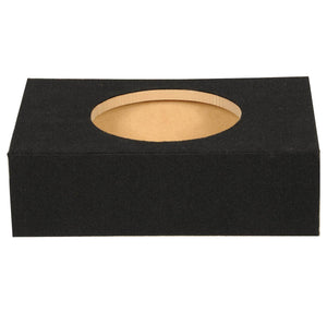 QPower Shallow Single 10" Sealed Truck Subwoofer Speaker Box, 18" x 13" x 5.25"