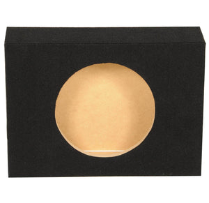 Q Power Shallow Single 12 In Sealed MDF Truck Subwoofer Enclosure Box, Charcoal - TRAPSKI