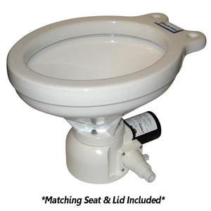 Raritan Sea Era QC Toilet - Household Style - Remote Intake Pump - Straight  90 Discharge - Smart Toilet Control - 12v