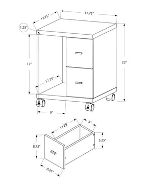Office File Cabinet Rolling Printer Cart