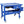 Mobile Tear Down Table With 3.5 Gallon Parts Washer And 110V Pump - Blue