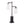 Cannes Contemporary Table Lamp in Black Metal with White Shades