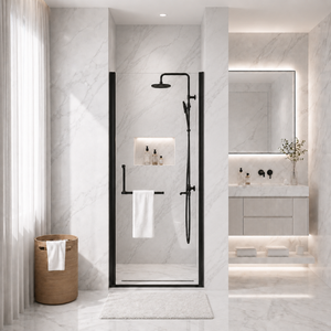 28"-29.2" x 72" Semi-Frameless Pivot Shower Door