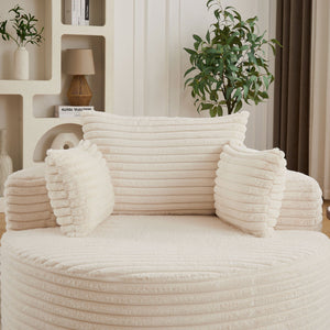 Modern Single Sofa With Backrest Pillow For Living Room