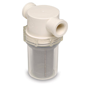 Shurflo by Pentair 3/4" Raw Water Strainer w/Bracket  Fittings - 50 Mesh Screen
