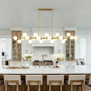 75.6'' Large Pendant Lamp with Opal Glass Shade