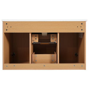 Modern Wall Mounted Bathroom Vanity, Soft Close Doors