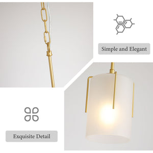 Adjustable Cylindrical Pendant Light