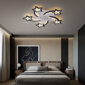 29 Inches Ceiling Fan with Lights Remote Control Dimmable LED