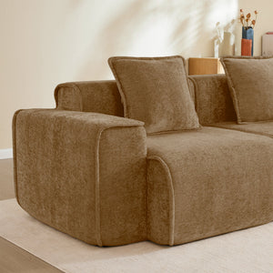 Streamlined Design Deep Seat Modular 4 Seat Boneless Sofa