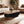 Elliptical Living Room Coffee Table With Hidden Storage And Removable Tabletop