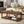 Vibe Haus Farmhouse Wooden Coffee Table