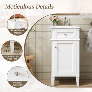 French Style Bathroom Vanity With Sink