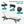 Patio Chaise Lounge Set of 2