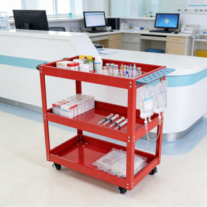 Tool Cart on Wheels - 3 Tier Rolling Mechanic Tool Cart