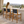 4 Pieces Arly Black Outdoor Bar Stool Solid Acacia Wood and Woven Wicker