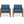 Antoine Outdoor Acacia Wood Club Chairs With Cushions (Set of 2)
