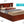Traditional Style Bookcase Storage Bed